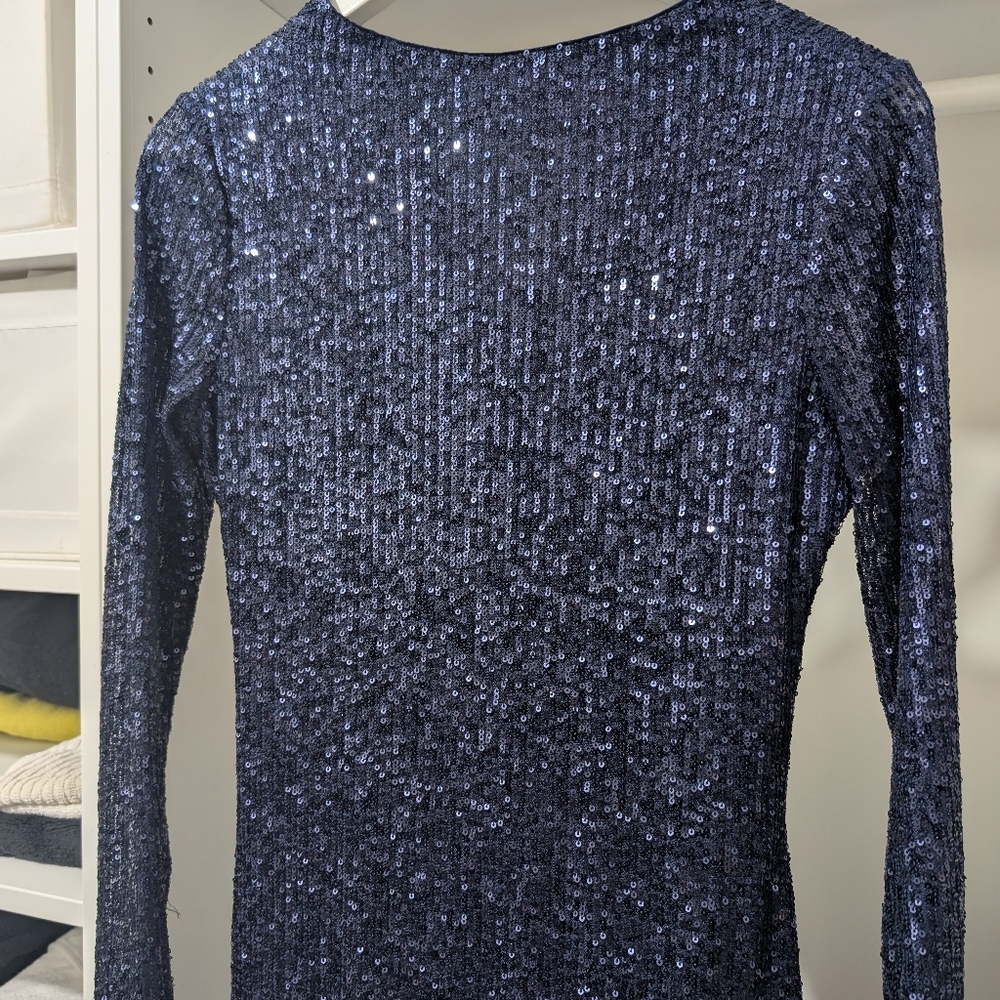 Ever New - Melbourne Sparkling Midnight Blue Sequin Dress